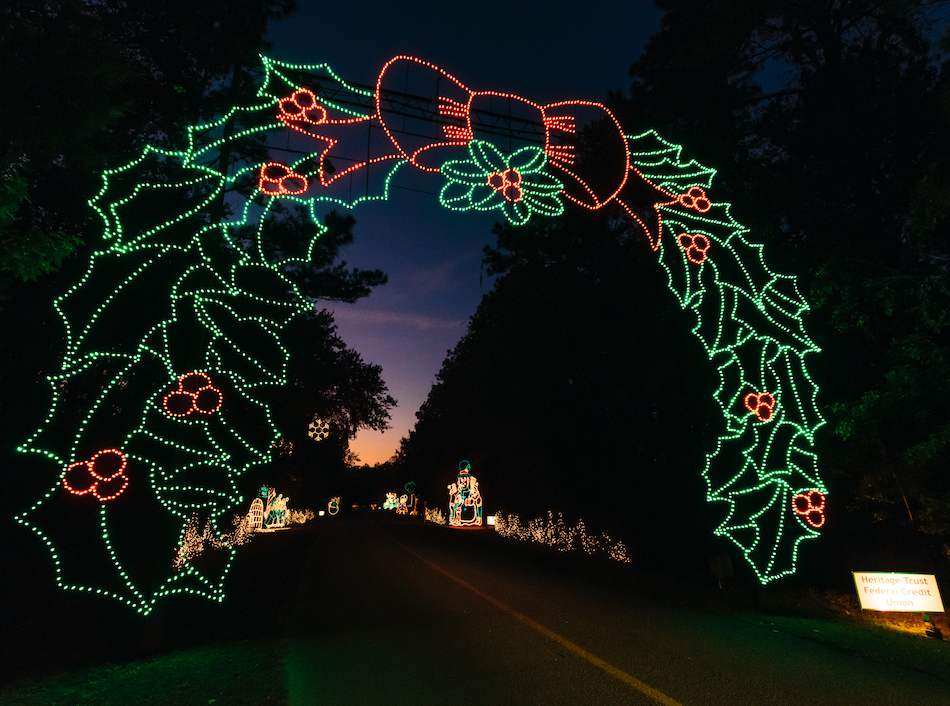 The entry to the annual Festival of Lights